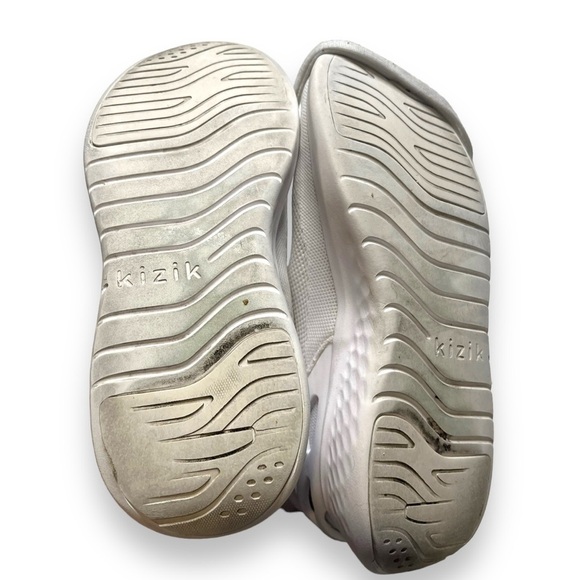 Kizik Athens Shoes Mens 8 Womens 9.5 White Knit Slip on Sneaker Hands Free - Picture 4 of 7